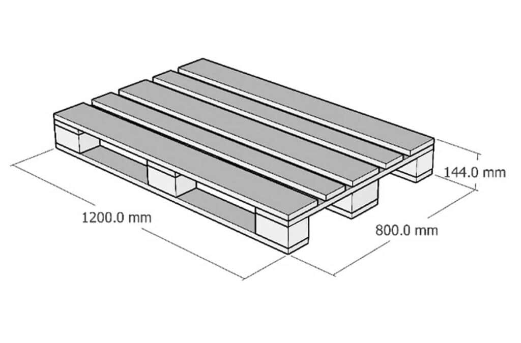 พาเลทไม้ขนาด 1200x800 มม.